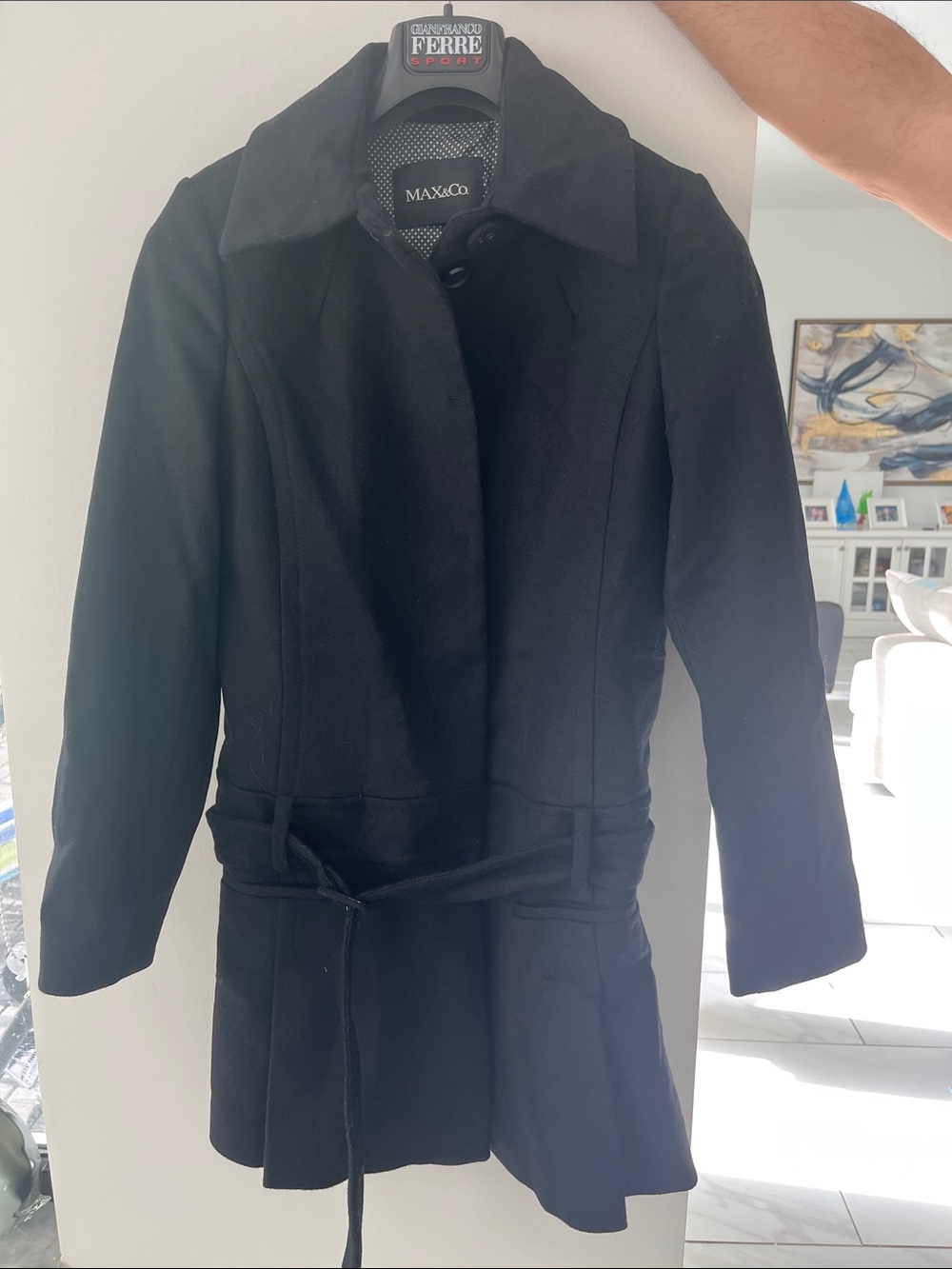 Max&co belted coat